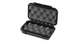 RND 600-00283, Watertight Case with Convulated Foam, 527ml, 175x115x47mm, Polypropylene (PP), Black, RND Lab