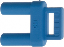 XVB-4-19 RED, Shorting plug diam. 4 mm Red CAT II, Staubli (former Multi-Contact )