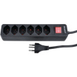 KF-SB-06K-B1 Outlet strip 6 Type 12 - 1.5 m