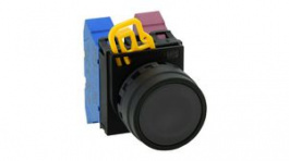 YW1B-M1B, Pushbutton Switch Actuator, Plastic, Black, Momentary Function, IDEC