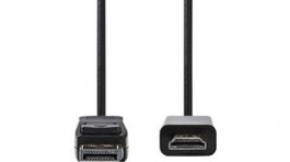 CCGP37100BK10, DisplayPort - HDMI Cable DisplayPort Male - HDMI Plug 1m, Nedis (HQ)
