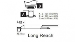 DSC-7CN0013A, Desoldering Cartridge 1.27mm ID, Metcal