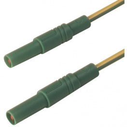 MLS GG 100/2,5 YELLOW/GREEN, Safety test lead diam. 4 mm Yellow / Green 100 cm 2.5 mm2 CA, SKS Kontakttechnik