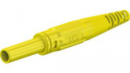 66.9155-24, In-Line Safety Socket \x1a4mm Yellow 32A 1kV Nickel-Plated, Staubli (former Multi-Contact )