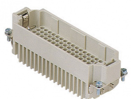 CDDM 108, CDD, 108 poles + earth, male insert, for male contacts 10A, EN 61984 (2001-11), ILME