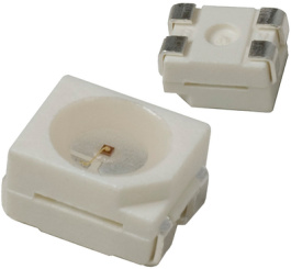 HSMF-A201-A00J1, LED; SMD; 3528,PLCC4; красный/желто-зеленый; 3,5x2,8x1,9мм; 120°, Broadcom (Avago)