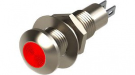 524-501-04, LED Indicator Red 8.1mm 2.1VDC 20mA, Marl