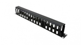 26.99.0305, Cable Management Panel for 19" Cabinets, 40 x 60mm, Metal, Black, Value