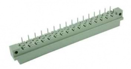 09041326922, Printed board connector/Type D/Standard/Male contacts/Whole size/32 poles/3.0 mm, Harting