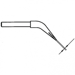 WTA 1S (pair) [2 шт], Tweezer Soldering Tip Pair 0.5 mm, Weller