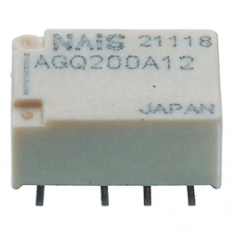AGQ200A12, Signal relay 12 VDC 1028 Ohm 140 mW SMD, Panasonic