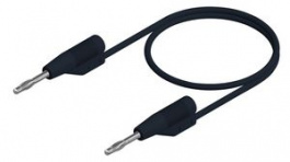 MVLF WS 2/50 SW, Test Lead \x1a2mm 500mm Black Nickel-Plated Brass, SKS Kontakttechnik