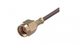 22650740, RF Connector, SMA, Beryllium Copper, Plug, Straight, 50Ohm, Solder Terminal/Crim, Huber+Suhner