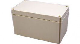 1554K2GY, Watertight PC Enclosure, 90 x 160 x 90 mm, Grey, Polycarbonate, IP66, Hammond