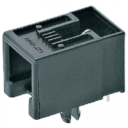 95501-2641, Modular solder jack RJ12 6P4C unshielded, Molex