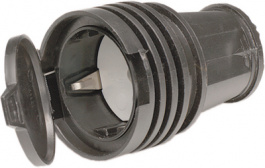 08.0000679, Extension socket, splash-proof Black F (CEE 7/4), Gelia