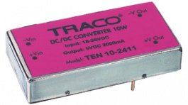 TEN 10-2411, DC/DC converter 18...36 VDC 5 VDC 10 W, Traco Power