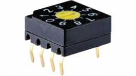DRS 3110, Кодирующий переключатель; Пол: 10; PCB,THT; 100мОм; Шаг: 2,54мм, Knitter-switch