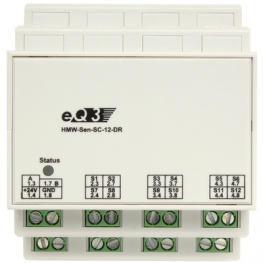HMW-SEN-SC-12-DR, RS485 shutter contact 12-channel 72 x 87 x 64 mm, eQ-3