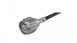 22648829, RF Connector, N-Type, Brass, Plug, Straight, 50Ohm, Crimp Terminal, Huber+Suhner