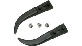 A2ABCP, Kit of 2 Carbon Peek Tips and 3 Screws ESD Curved/Flat/Round 41mm, Ideal-Tek
