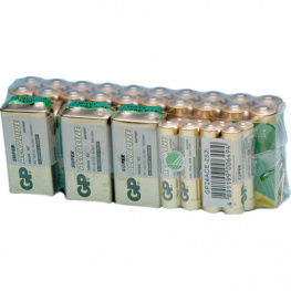 SUPER ALKA. PACK 15A,24A,1604A, Primary battery 9 V, LR6 / LR03 / 6LF22, GP Batteries
