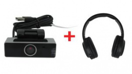 BUNDLE - 715-00006 + 745-00001, Webcam + USB Headset with Microphone Mute Option 1920 x 1080 25fps 60° USB-A, RND Lab