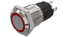 82-4551.2113, Illuminated Pushbutton 1CO, IP65/IP67, LED, Red, Maintained Function, EAO