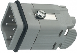 C146 10A004 002 4., Pin insert, 4p+E, Amphenol