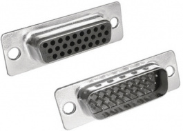 MHHDS15-M-T-B-S, D-Sub plug High Density 15P, MH Connectors