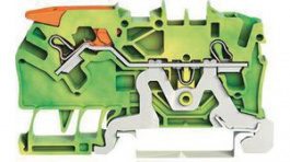 2102-1207, Ground Terminal, Cage Clamp, 2 Poles, 0.25 ... 4mm\x1a, Wago