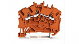 2202-6302, Terminal block, Push-In, 3 Poles, 1 ... 2.5mm², Wago