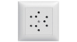 82303.FMI.61 EDIZIO DUE 3x T12 parallel plug socket, flush mounting