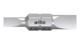 43858, Double End Bit Set, Slotted, 30mm, 4 mm/6 mm, 10 Pieces, Wiha