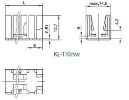 KL-110/38,1/SW, Радиатор: штампованный; U; TO220; черный; L: 38,1мм; W: 14,5мм, Seifert electronic