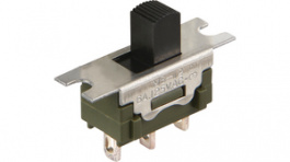 MS12AFW01, Переключатель: движковый; Пол: 2; SPDT; 3A/250ВAC; 0,4A/28ВDC, NKK Switches (NIKKAI, Nihon)