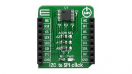 MIKROE-3743, I2C to SPI Click Interface Adapter Module 3.3V, MikroElektronika