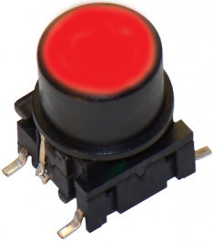 1FS098, Cap round diam. 9.6 mm black, MEC