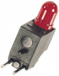 09H0010-62, PCB LED 3 mm round Red low current, ELMA