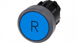 3SU1030-0AB50-0AR0, SIRIUS ACT Push-Button front element Metal, matte, blue, Siemens