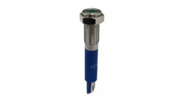 RND 210-00696, Vandal Resistant LED Indicator, Green, 6mm, 12VDC, Soldering Lugs, RND Components