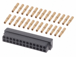 M802605, Socket, dual-row, straight 2x13P, Harwin