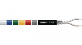 C128 BLACK [100 м], Audio cable&nbsp;&nbsp; 2 x0.35 mm2 black, Tasker