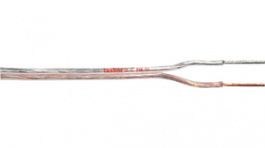 C238TN [100 м], Провод: для громкоговорителей; 2x2мм2; многопров; OFC; прозрачный, Tasker