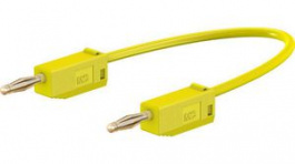 28.0039-04524, Test Lead 450mm Yellow 30V Gold-Plated, Staubli (former Multi-Contact )