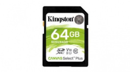 SDS2/64GB, Memory Card SDXC 64GB U1/UHS-I/V10, Kingston