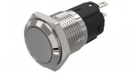 82-4551.2000, Pushbutton Switch, 1CO, Maintained Function, Silver, EAO