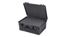 RND 600-00302, Watertight Case with Cubed Foam, 34.27l, 502x415x246mm, Polypropylene (PP), Black, RND Lab
