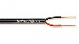 C265 LSZH [100 м], Flexible Speaker cable 100 m Black,&nbsp;&nbsp;2 x1 mm2, Tasker