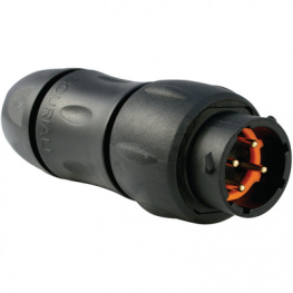UTS1JC124P, Cable plug Trim Trio UTS Poles=4 Male Housing size12, Souriau Esterline Sunbank